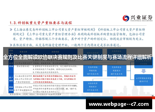 全方位全面解读欧协联决赛规则及比赛关键制度与赛场流程详细解析 全方位全面解读欧协联决赛规则及比赛关键制度与赛场流程详细解析